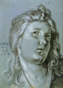  cabeza Pintura - Cabeza de ángel Renacimiento nórdico Alberto Durero